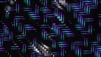 Carbon fiber background with blue and purple lines. Infinitely looped animation video