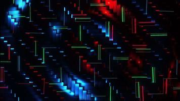 Carbon fiber background with red and green lines. Infinitely looped animation video