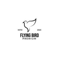 Vector flying bird logo design concept illustration idea