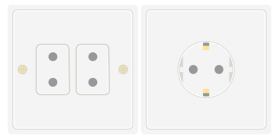 Double Switch and Receptacle Socket Electrical Tool Equipment png