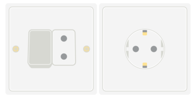 Double Switch and Receptacle Socket Electrical Tool Equipment png