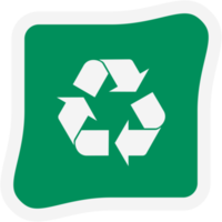 sticker recycle materiaal recycling leven nul verspilling levensstijl png