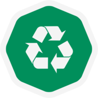 adesivo reciclar material reciclando vida zero desperdício estilo de vida png