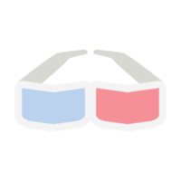 3D Glasses Goggles Cinema Retro Lenses Polarized Sunglasses png