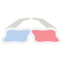 3d Brille Brille Kino retro Linsen polarisiert Sonnenbrille png