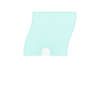 Striped Aesthetic Manual Handle Hand Fan png