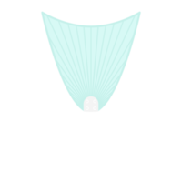 Striped Aesthetic Manual Handle Hand Fan png