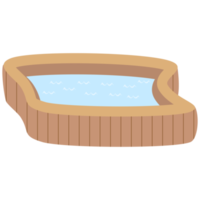 Wooden Hot tub Swimming Pool Summer Swim Area Collection png