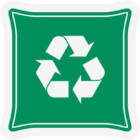 Sticker Recycle Material Recycling Life Zero Waste Lifestyle png