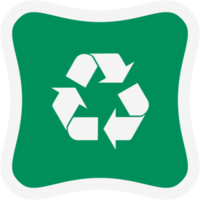 sticker recycle materiaal recycling leven nul verspilling levensstijl png