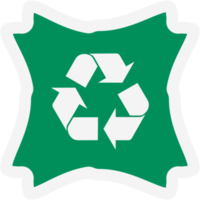 Sticker Recycle Material Recycling Life Zero Waste Lifestyle png