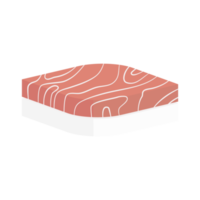 Thunfisch Fleisch Scheibe Sushi Reis nori Seetang Essen png