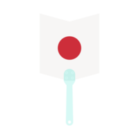 Aesthetic Manual Handle Hand Fan Japan Flag png