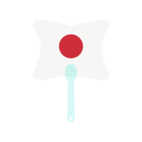 Aesthetic Manual Handle Hand Fan Japan Flag png