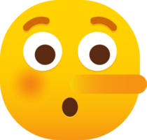 Lying face emoji png