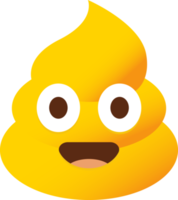 geel stapel van poep emoji png