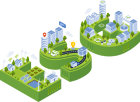 esg sustentabilidade de Meio Ambiente isométrico ilustração png