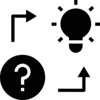 Idea solution icon symbol vector image. Illustration of the creative innovation concept design. EPS 10