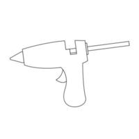 Glue gun vector icon