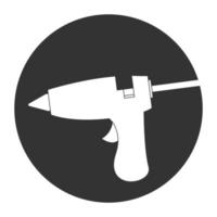 Glue gun vector icon