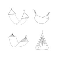 hammock icon vector