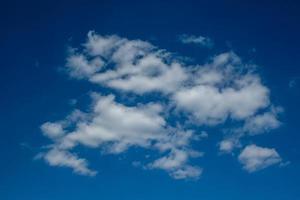 Summer blue sky with clouds photo