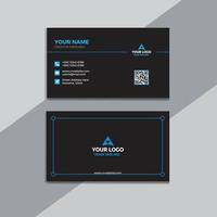 Clean style modern business card template vector