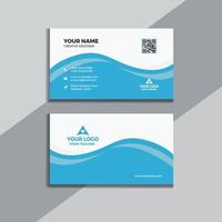 Clean style modern business card template vector