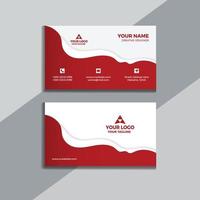 Clean style modern business card template vector