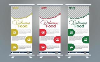 Roll up banner business design on background.Brochure template layout,cover design,annual report,leaflet,presentation background,display,flag-banner,layout in rectangle vinyl with Vector Illustration.