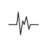 Heartbeat icon. Cardiology symbol. Medical pressure sign. isolated vector illustration.