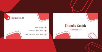 Corporate and Professional Business Card Design. For FREE vector