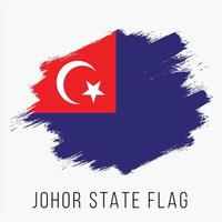 Malasia estado johor vector bandera diseño modelo