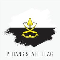 Malasia estado Pehang vector bandera diseño modelo