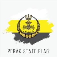 Malasia estado perak vector bandera diseño modelo