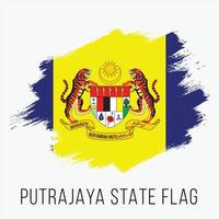 Malasia estado putrajaya vector bandera diseño modelo