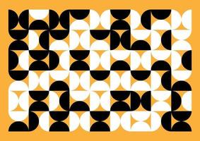 Bauhaus abstract bauhaus pattern background vector black and white