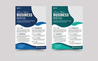 vector corporate business flyer design template