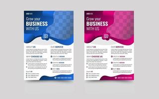 vector corporate business flyer design template