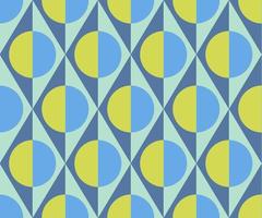 Seamless abstract Vintage background in sixties style. Geometric pattern. Vector illustration