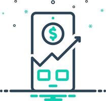 mix icon for trader vector
