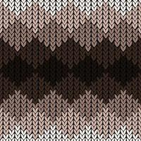 Seamless zigzag knitting pattern vector