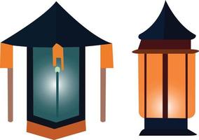 free vector Islamic lamp