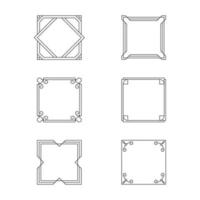 Clásico ornamental marcos conjunto en vector