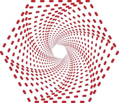 Dynamic Vector Hexagon shape that you can use as logo, symbol, background, icon, etc.