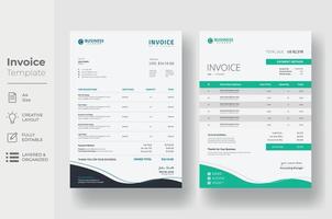 factura mínimo diseño plantilla, negocio factura formar modelo vector