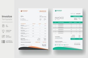 factura mínimo diseño plantilla, negocio factura formar modelo vector