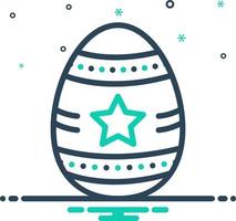 mix icon for easter vector