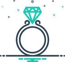 mix icon for  jewel vector