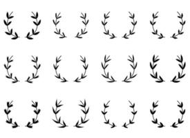 laurel wreath vector design illustration isolated on white background
